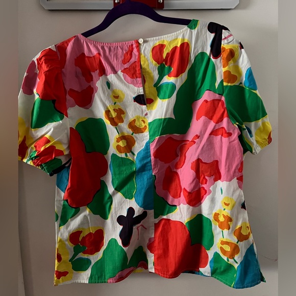 J. Crew scoop neck floral top - Picture 3 of 5